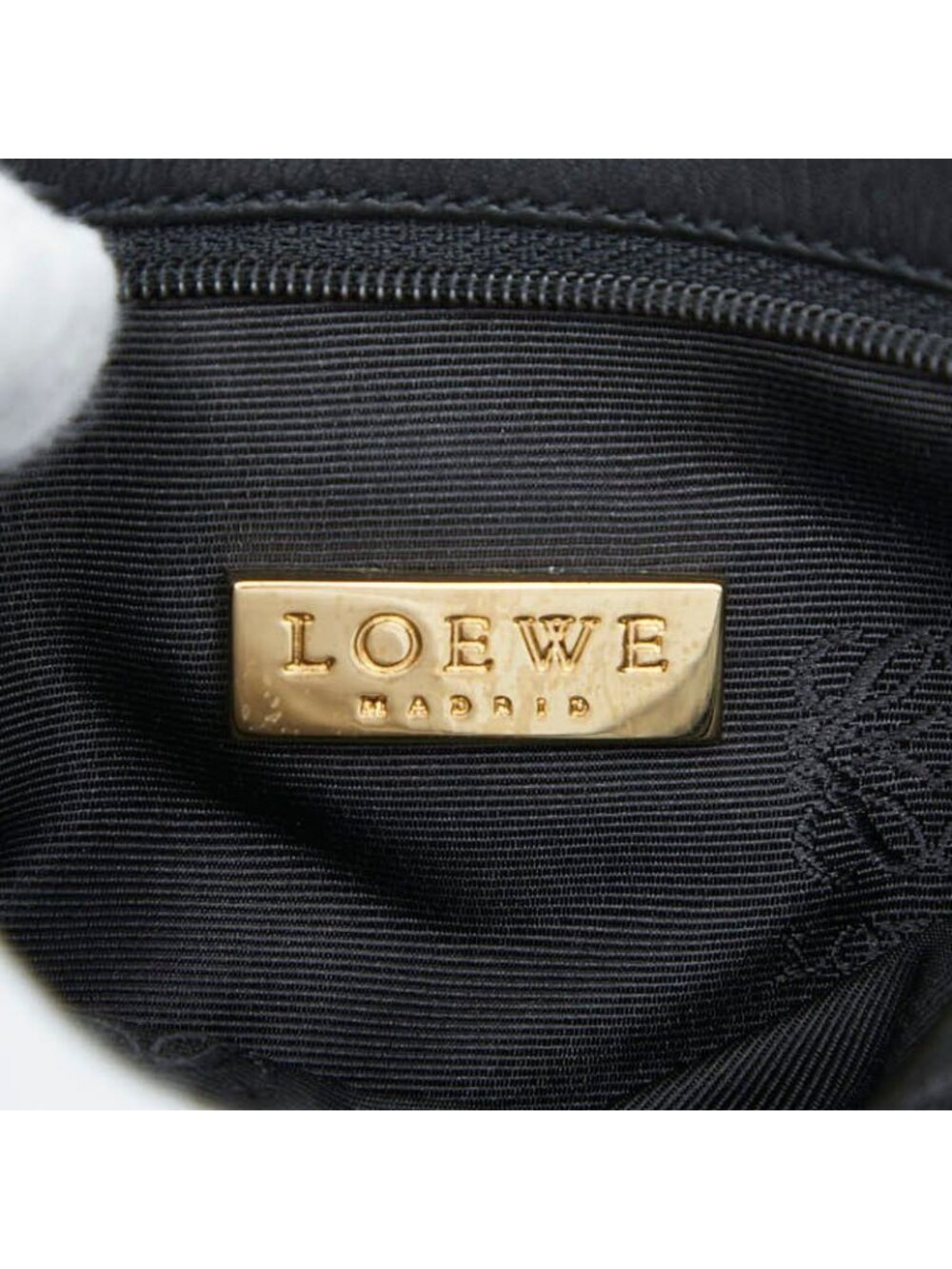 Loewe Anagram Crossbody Shoulder Bag Pochette Black Leather - Picture 7 of 7